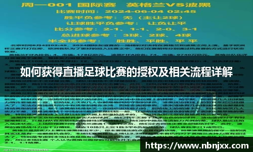 如何获得直播足球比赛的授权及相关流程详解