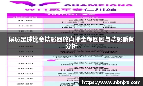 侯城足球比赛精彩回放直播全程回顾与精彩瞬间分析