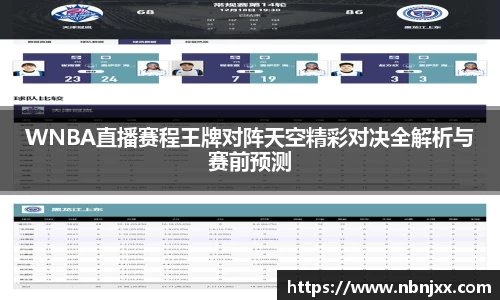 WNBA直播赛程王牌对阵天空精彩对决全解析与赛前预测
